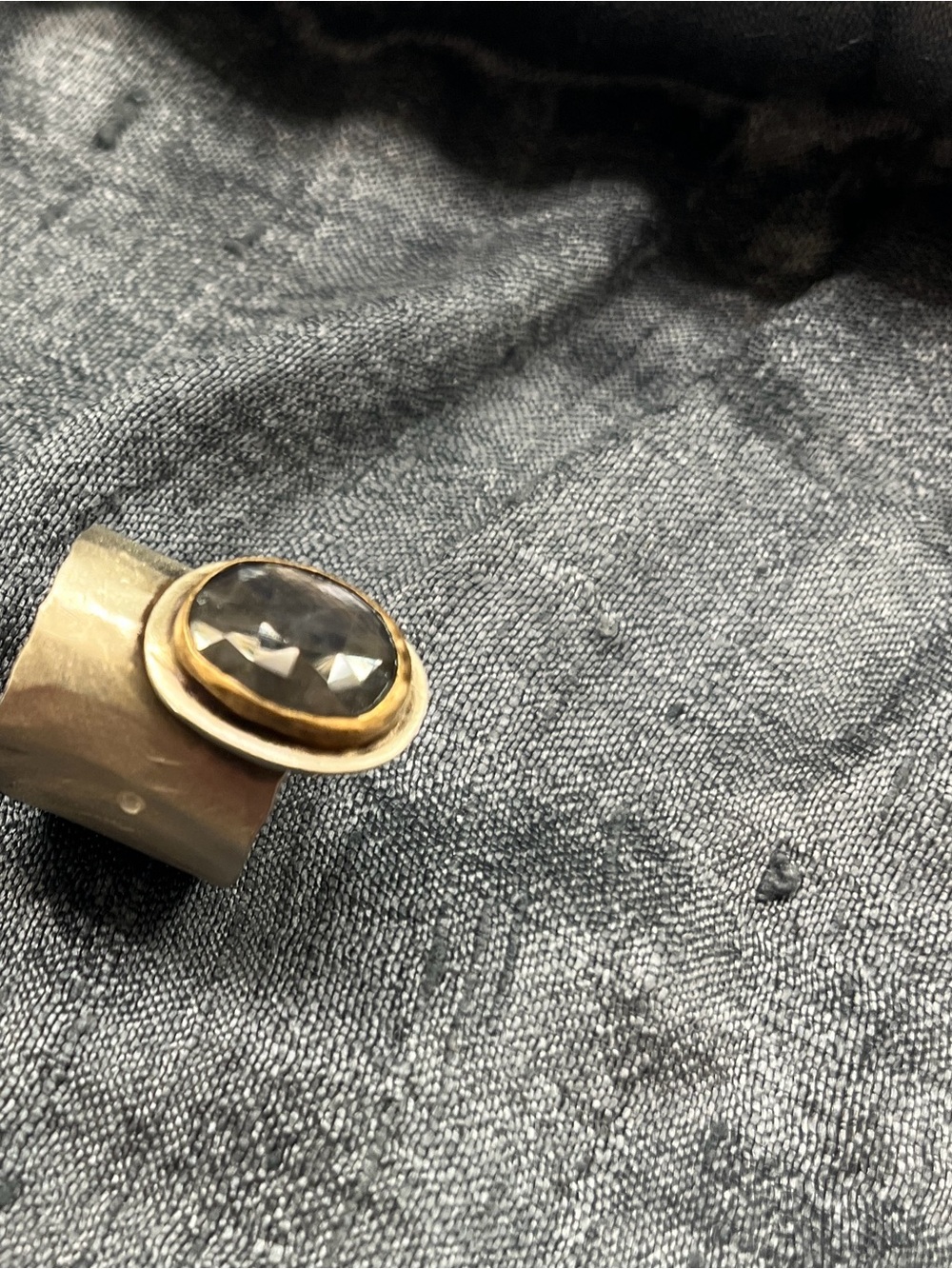 Ruby + Revolver Sapphire Ring - Picture 5 of 5